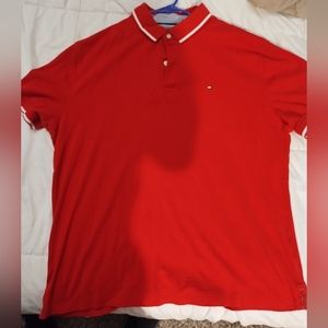 Tommy Hilfiger Red Polo Shirt